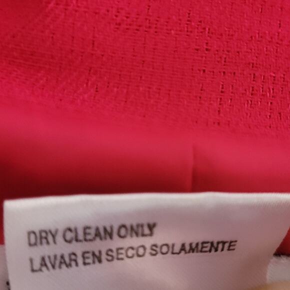 Vntg Plaza South Petite 2004 Red Soutache Skirt Suit Set 16P Quietlux Occasion - Picture 9 of 9